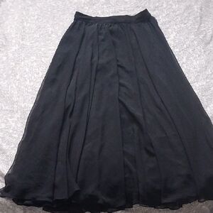Elegant Black A-Line Women's Skirt